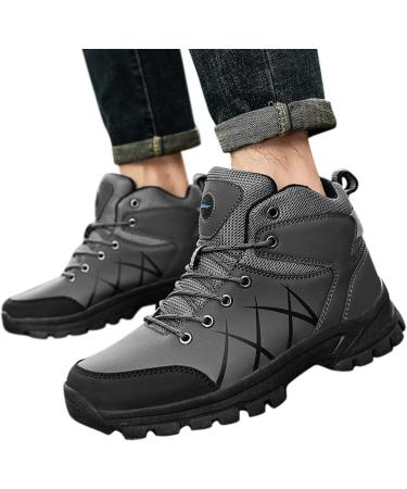 Rytejfes Men's White Sneakers - Sporty Waterproof Gym & Running Shoes | Comfortable Slip-Resistant Walking Sneakers for Women - Gray 45 EU - Buy Online on SooperMarket.com