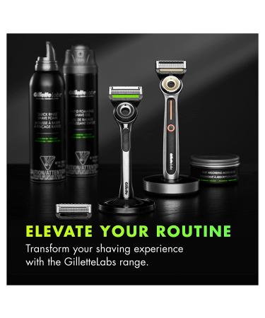 GilletteLabs Men's Razor Blade Refills with Exfoliating Bar - 6 Cartridges - Buy Online on SooperMarket.com