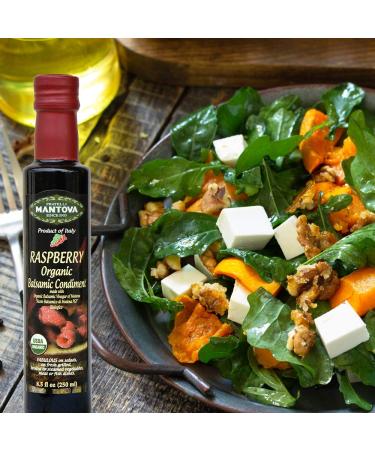 Organic Flavored Balsamic Vinegar of Modena Variety Pack - Pomegranate, Pear, Fig, Raspberry (4 x 8.5 Fl Oz) - Perfect for Gifts, Pasta, Salad, Ice Cream, Cocktails - Buy Online on SooperMarket.com