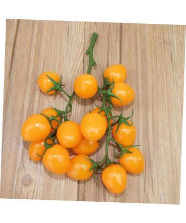 Ciieeo Simulated Small Tomatoes Models Fruit Photo Prop Faux Cherry Tomatoes Ornament Lifelike Fruit Fake Cherry Tomatoes for Decor Home Fruit Ornament Artificial Foam Fake Fruit Yellow 4.00X2.00X2.00CM - Buy Online on SooperMarket.com