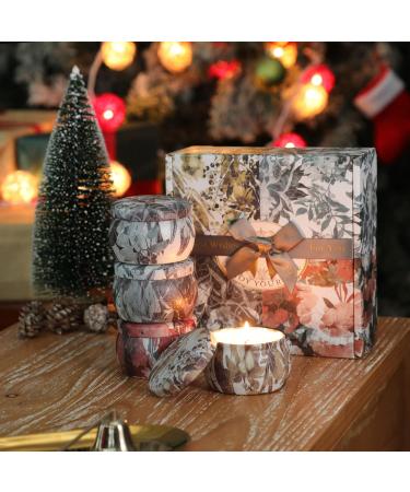Fragrance Candles Gift Set - 4 Aromatherapy Soy Wax Candles | 120 Hours Burn Time | Perfect Decor & Gifts for Women - Buy Online on SooperMarket.com
