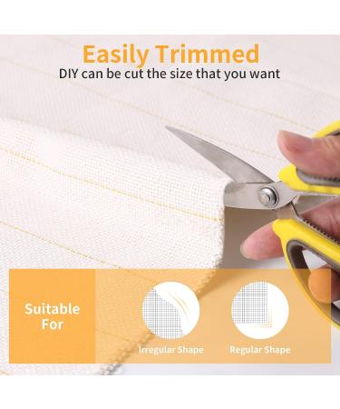 59x39.4inch Tufting Cloth Monk Fabric with Marked Lines - Punch Needle Tufting Gun White | Shop Now - Buy Online on SooperMarket.com