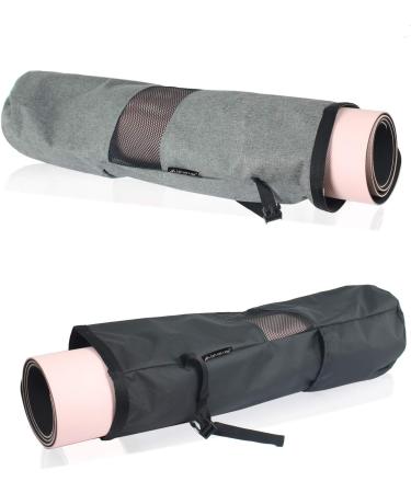 Explore Land Oxford Yoga Mat Storage Bag with Breathable Window and Large Pocket - Fits 1/2 Inch Yoga Mat - Black - Buy Online on SooperMarket.com