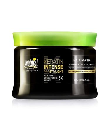 Keratin Repair Hair Mask - Keratin-Infused Anti-Frizz Moisturizing Hair Mask - Deep Conditioning and Repair Treatment for Straightened, Dry and Damaged Hair - Sodium Chloride Free Keratin Hair Mask