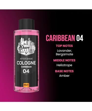 the shave factory After Shave Cologne Series (04 Caribbean 500ml (16.9 fl. oz)) 04 Caribbean 16.9 Fl Oz (Pack of 1) - Buy Online on SooperMarket.com