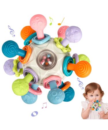 Baby sensors teeth relief toys bite toys baby Montessori educational learning toys infants rattling teeth ball soft teeth toys tea -ball baby gift from 3 months