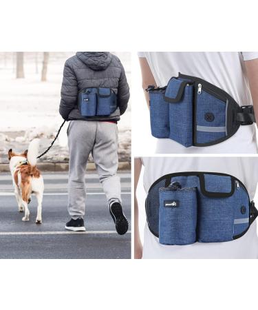 Pecute Jogging Leash for Dogs - Elastic Running Leash with Belly Belt for Large & Medium Dogs Supports Up to 110kg Convenient Belt Bag - Ideal for Jogging & Running - Buy Online on SooperMarket.com