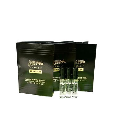 Jean Paul Gaultier Le Male Le Parfum Men Eau De Parfume Intense Sample Spray 1.5 ml / 0.05 fl oz (set of 3)