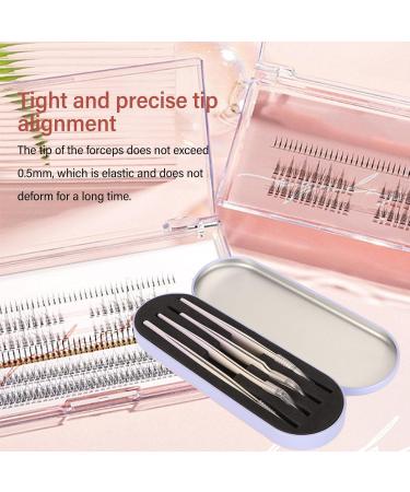 DIY Eyelash Appliances Tool Set - Premium Eyelash Tweezers Stainless Steel Scissors & Cluster Tweezers for Extensions - Enhance Your Beauty! - Buy Online on SooperMarket.com