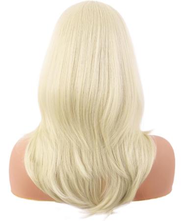 MapofBeauty 20 Long Layered Synthetic Hair Wig with Bangs - Light Blonde - Buy Online on SooperMarket.com