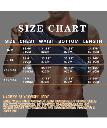BODYSUNER Sauna Sweat Vest for Men | Waist Trainer Compression Tank Top | Blue L/XL - Buy Online on SooperMarket.com