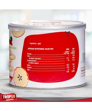 Tropgo - Belgium Apple Chips - 100% Fruit - Natural Healthy Snack - Fresh Red Apple Crisps 35gr - Recyclable Tin Fresh lock seal (2-Pack Red and Green) Red and Green 2-Pack - Buy Online on SooperMarket.com