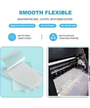 Carbcolords DTF Transfer Film - 60 Sheets A4 PET Clear PreTreat Heat Transfer Paper for T-Shirts - 60 PCS - Buy Online on SooperMarket.com