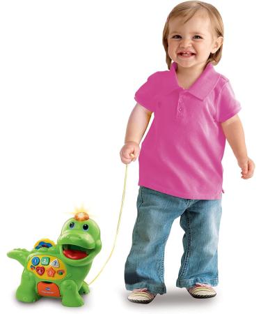 VTech Baby Feed Me Dino - Interactive Learning Dinosaur Toy for 12-36 Months | Songs Keys & Quiz Game | Multicolored - Buy Online on SooperMarket.com