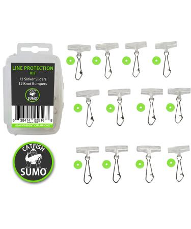 Fishing Line Protection Kit: No-Twist Sinker Slider + Strong Weight Bumpers - Stop Losing Fish with Heavy-Duty Pieces for Fresh Water and Salt Water