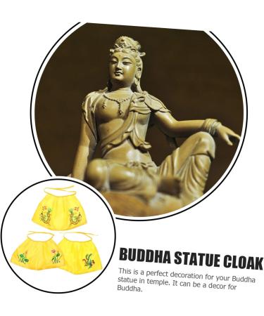 Alipis 3pcs Buddha Shawl Buddha Sculpture Shawl Temple Supplies Hindu Statue Cloak Statue Shawls Fabric Bodhisattva Cloak Desk Topper Altar Creative Cloak Cloth Buddha Statue Crystal 37.5X22.5cm - Buy Online on SooperMarket.com