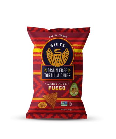 Siete Fuego Grain Free Tortilla Chips, 4 oz bag