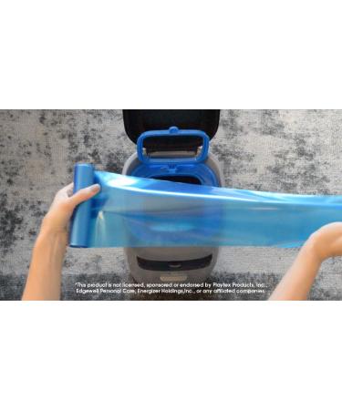 Cat Litter Pail Bag Refills Fits Litter Genie Fits Litter Genie Plus Fits Litter Genie XL Fits LItter Genie XXL For Use with Dooli Cat Litter Pail Adapter Roll of 25 Bags - Buy Online on SooperMarket.com