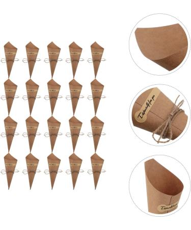 Cabilock 150 Pcs Cone Cake Tube Floral Paper for Bouquets Candy Paper Cones Black Petals Food Rope Kraft Paper Colorx3pcs 15x15x0.1cmx3pcs - Buy Online on SooperMarket.com