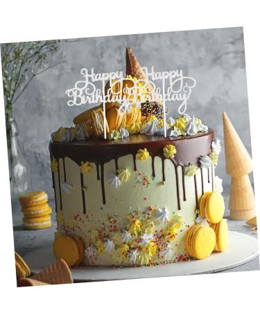Warmhm Cupcake Toppers Birthday 20pcs Birthday Cake Insert Paper Bath Products Glitter Baby Cake Topper Birthday - Buy Online on SooperMarket.com