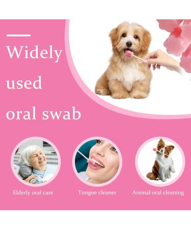 Mouth Swabs For End Of Life Care Mouth Swabs 100Pcs Dog Teeth Cleaning Kit Disposable Mouth Swabs Cavity Cleaning Sponge Swab For Elderly Kids Pet Teeth Care - Buy Online on SooperMarket.com