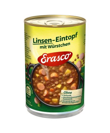 Erasco Lentil Stew with Sausages Pack of 3 (3 x 400 g) 3 400 g (Pack of 3)
