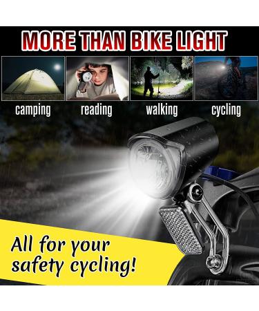 Ebike Headlight for Night Riding - Waterproof LED Bike Headlight for Road and Mountain Cycling - Universal Connector for 6V-60V Electric Bicycles - Buy Online on SooperMarket.com