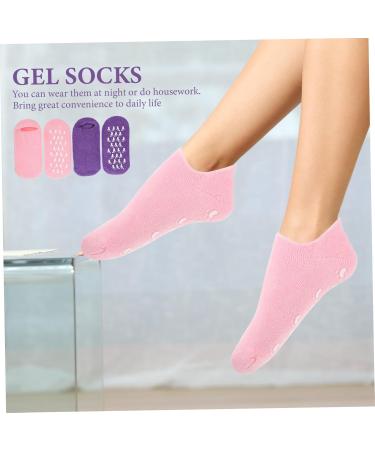 minkissy 4 Pairs Gel Socks Women's Socks Vegetable Gel Moisturizing Miss - Buy Online on SooperMarket.com