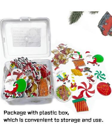 60Pcs Christmas Cake Decorations Edible Cupcake Toppers Santa Claus Snowman Reindeer Elf Christmas Tree Christmas Wreath Gingerbread Christmas Cupcake Topper Wrappers For Xmas Party Supplies Multicolour - Buy Online on SooperMarket.com
