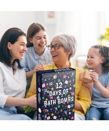 Bath Bomb Advent Calendar 2024-12 Days of Bath Bomb with Cute Headband - Christmas Gifts for Women Bath Bombs Gift Set Bath Gift Set Pamper Gifts for Women & Kids - Buy Online on SooperMarket.com