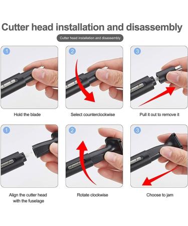 Buy 2 in 1 USB Rechargeable Nose Hair Trimmer - Waterproof Dual Edge Blades for Men & Women - Perfect for Home & Travel - Buy Online on SooperMarket.com