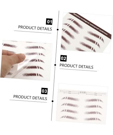 Baluue 36 Pcs Eyebrow Stickers Brow Shaper Makeup Stickers 4d Broken Eyebrows Hair 6 Transfer Paper - Buy Online on SooperMarket.com