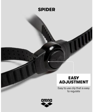Shop Arena Spider Anti-Fog Swimming Goggles for Adults | UV Protection Self-Adjusting Nose Bridge Hypoallergenic Silicone - Black - Buy Online on SooperMarket.com
