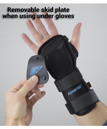 Demon Snow Flexmeter Double Black Medium Wrist Guard - Impact Protection - Buy Online on SooperMarket.com