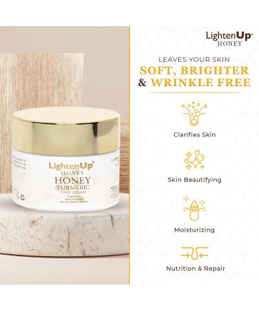 Lightenup Honey Skin Brightening Cream - 4.4 fl oz - Fade Dark Spots & Hyperpigmentation with Shea Butter & Premium Honey - For Face, Body, Knees, Elbows - Buy Online on SooperMarket.com