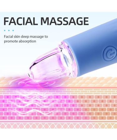 Sonic Facial Cleansing Brush - Rechargeable Electric Face Scrubber for Exfoliating and Cleansing - Waterproof Massager for Men & Women (Blue) - Buy Online on SooperMarket.com
