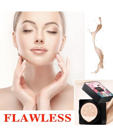 Mushroom Head Air Cushion CC Cream Foundation Moisturizing BB Cream Foundation Makeup Long Lasting CC Cream Liquid Foundation Matte Concealer Foundation Suitable for All Skin Types(Ivory) - Buy Online on SooperMarket.com