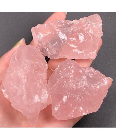 Natural Crystal Natural Pink Rose Quartz Crystal Stone Rock Chips Lucky Natural Stones and Minerals Health Decoration FUZEGRDLI (Size : 90-100g) - Buy Online on SooperMarket.com
