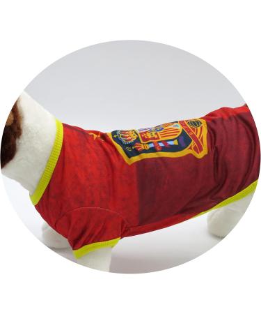 CYP Brands Spanish National Team Dog T-Shirt - Size M Red | International Shipping Available - Buy Online on SooperMarket.com