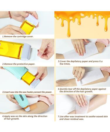 Honey Roll On Waxing Kit - Beth Lee Hair Removal Wax Warmer - 2 Honey Wax Cartridges - For Legs, Arms, and Underarms - Buy Online on SooperMarket.com