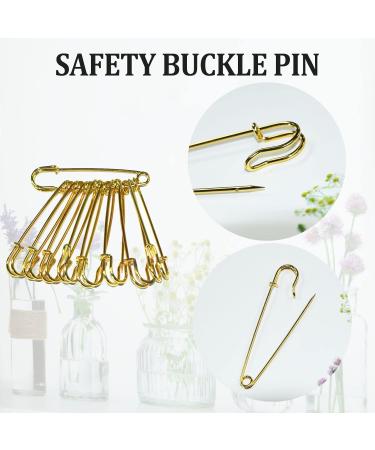 12 Pack Heavy Duty 75mm 3'' Silver Safety Pins for Clothes, Crafts, and Blankets - Buy Online on SooperMarket.com