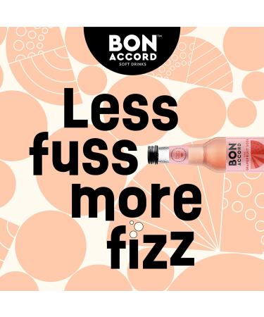 Pink Grapefruit Soda 275ml Pack of 12 From Bon Accord Plant Based Pink Grapefruit Fizzy Soft Drink with Natural Flavours and No Artificial Sweeteners - Buy Online on SooperMarket.com