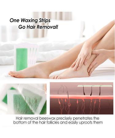 Buy Lead Wax Strips - 24 Plant Extract Body Hair Remover | Skin-Friendly & Multifunctional Bikini Wax for Face & Arms - Teksome - Buy Online on SooperMarket.com