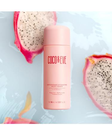 Coco & Eve Antioxidant Hydrating Milky Toner - Gentle Face Toner for Boosted Hydration & Radiance with Hyaluronic Acid Niacinamide & Probiotics - 3.38 floz - Buy Online on SooperMarket.com