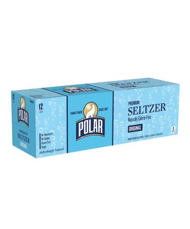 Polar Seltzer Water Original, 12 fl oz cans, 12 pack