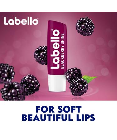 Labello BlackBerry Shine Lip Balm 4.8g - Hydrating Lip Care for Smooth, Luscious Lips - Buy Online on SooperMarket.com