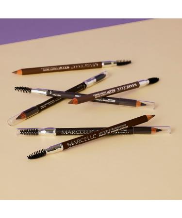 Marcelle Accent Eyebrow Crayon Medium Brown 2-in-1 Eyebrow Pencil Rich Matte Colour Smooth & Easy Application Hypoallergenic Fragrance-Free Cruelty-Free 1.05 g - Buy Online on SooperMarket.com