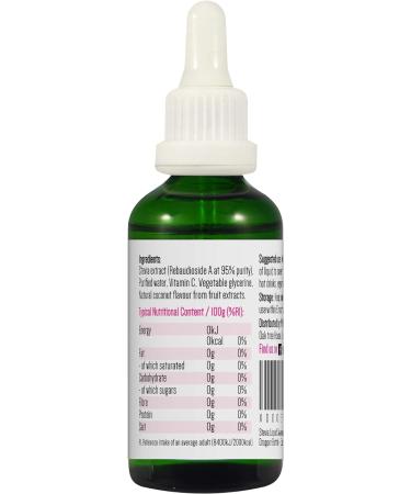 PINK SUN Stevia Liquid Sweetener Drops 50ml - Coconut Flavoured | Natural Sugar Alternative with Zero Calories - Buy Online on SooperMarket.com