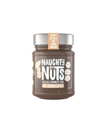 Naughty nuts organic peanut cacao crunch |Vegan peanut butter |100% natural |Without palm oil & sugar |Ideal as a topping for muesli |250 g