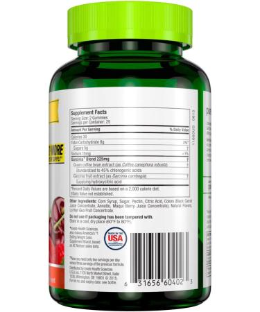 Purely Inspired Garcinia Cambogia Gummies - 50 Fruit Burst Gummies for Weight Loss & Energy - Buy Online on SooperMarket.com